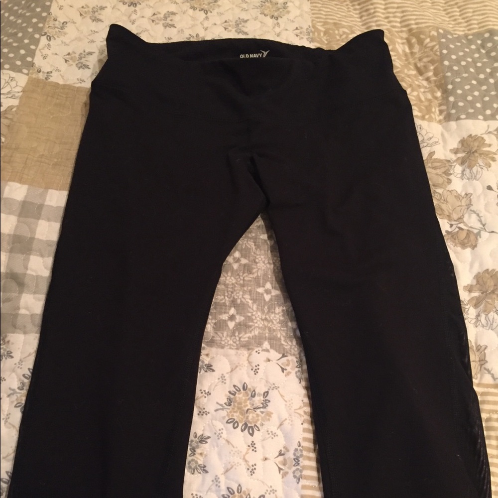Old Navy active wear with mesh detail.
